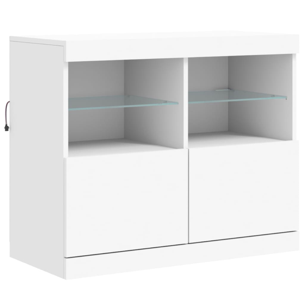 Buffet avec éclairage LED 81x37x67 cm