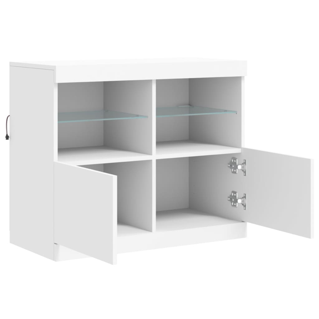 Dressoir met LED-verlichting 81x37x67 cm