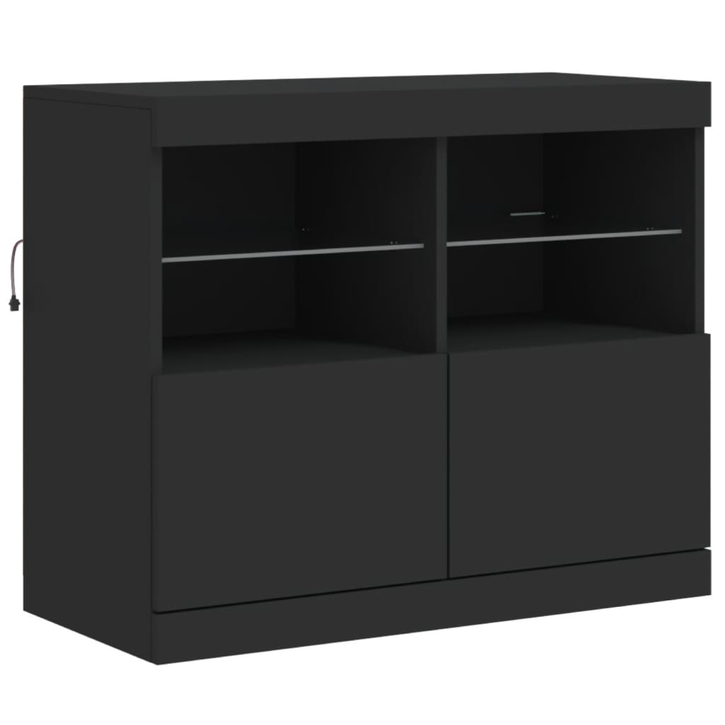 Buffet avec éclairage LED 81x37x67 cm