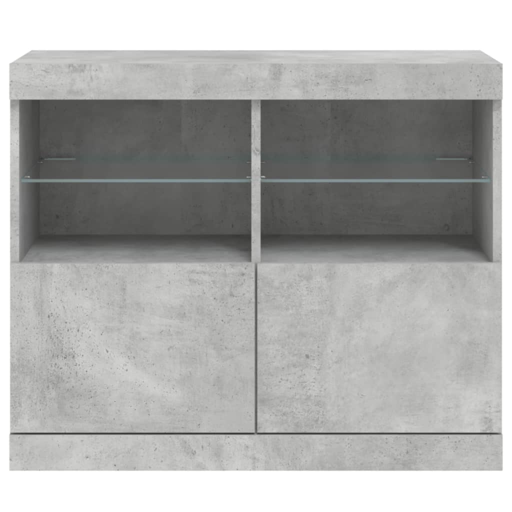 Buffet avec éclairage LED 81x37x67 cm