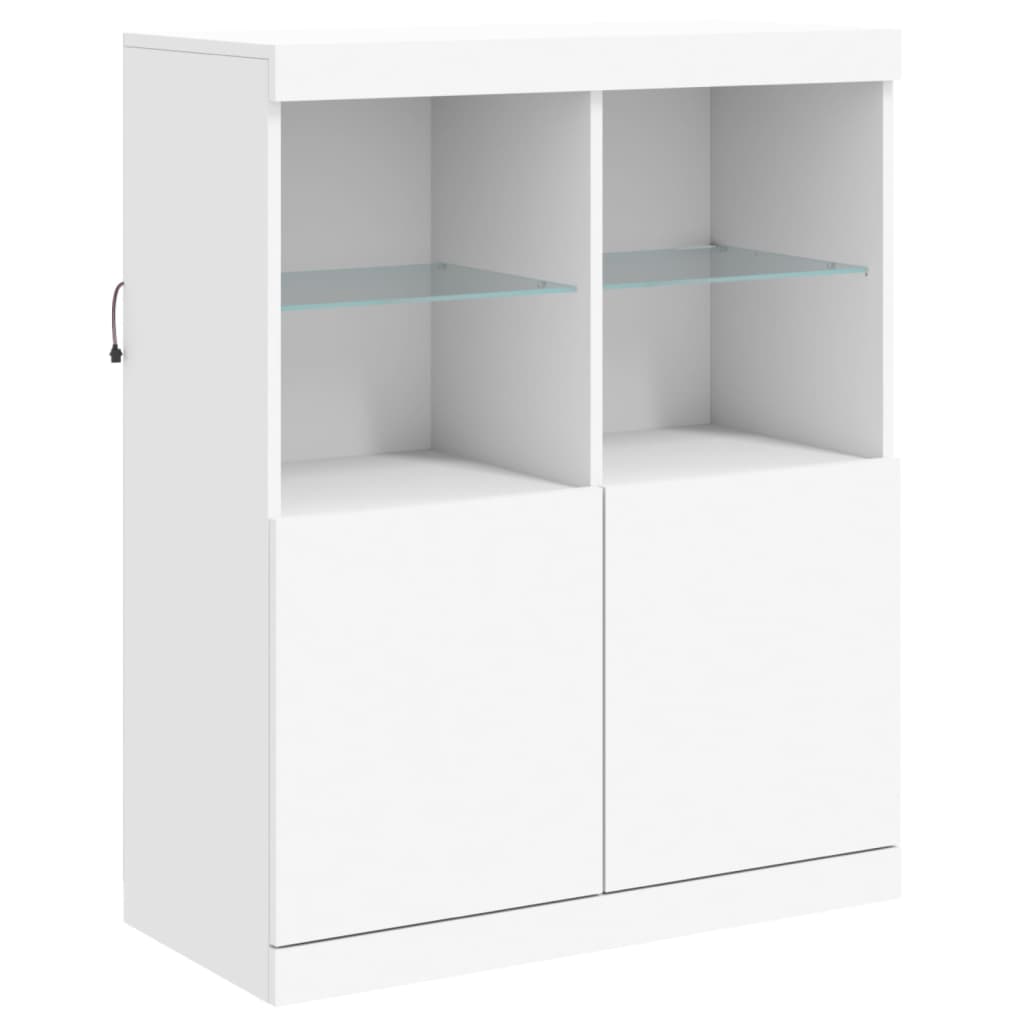 Dressoir met LED-verlichting 81x37x100 cm