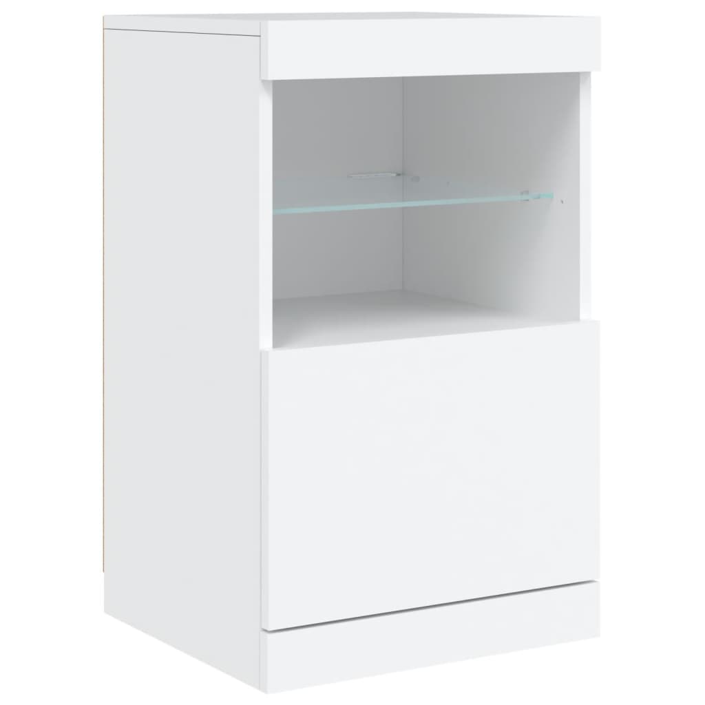 Buffet avec éclairage LED 41x37x67 cm couleur chêne