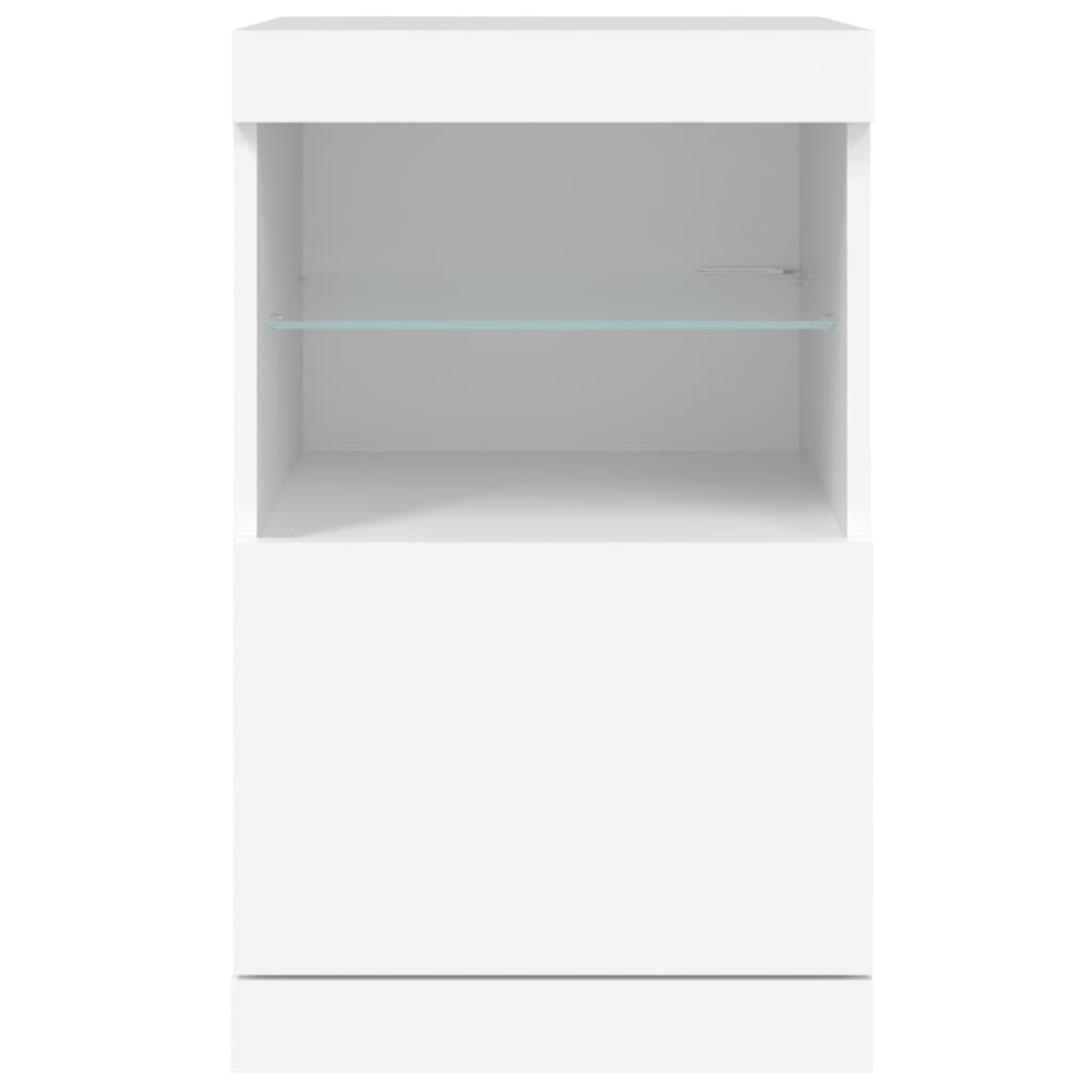 Dressoir met LED-verlichting 41x37x67 cm eikenkleurig