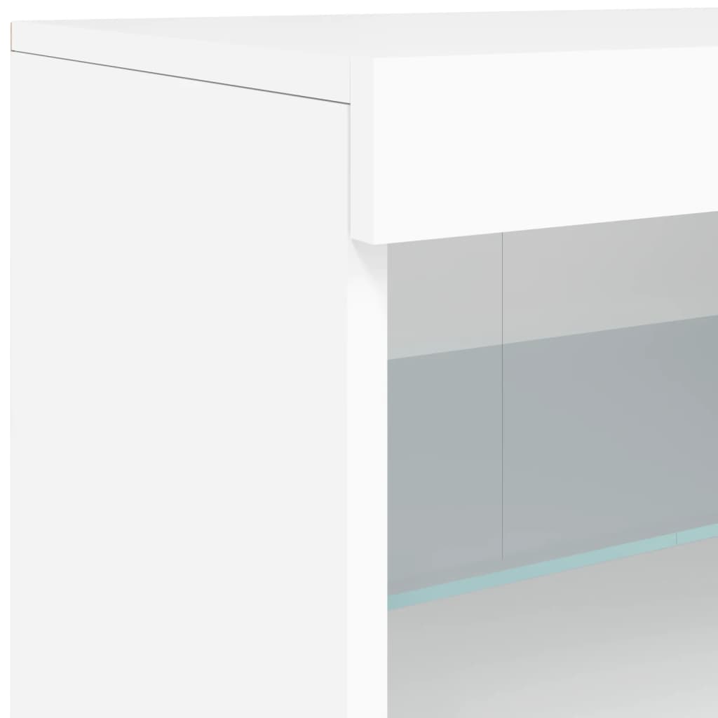 Buffet avec éclairage LED 41x37x67 cm couleur chêne