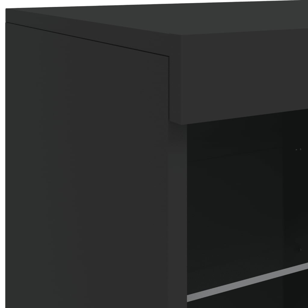 Buffet avec éclairage LED 81x37x67 cm