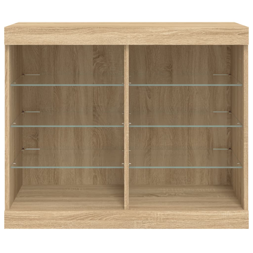 Dressoir met LED-verlichting 81x37x67 cm