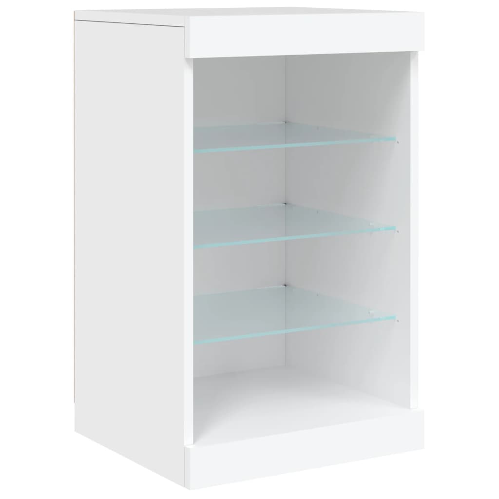 Dressoir met LED-verlichting 41x37x67 cm eikenkleurig