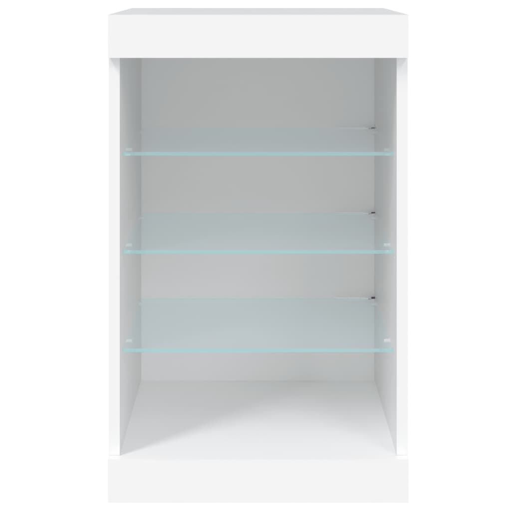 Dressoir met LED-verlichting 41x37x67 cm eikenkleurig