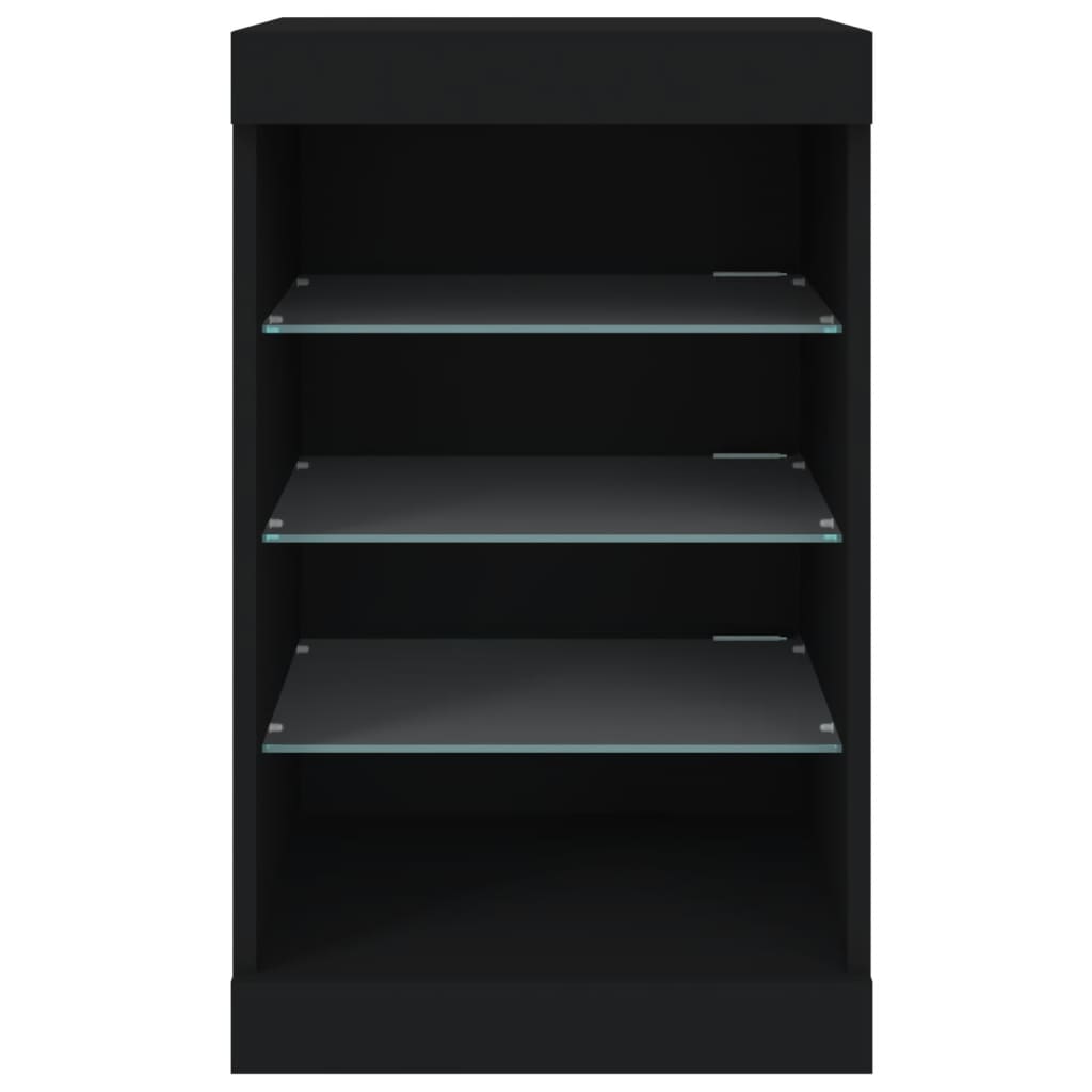 Dressoir met LED-verlichting 41x37x67 cm eikenkleurig