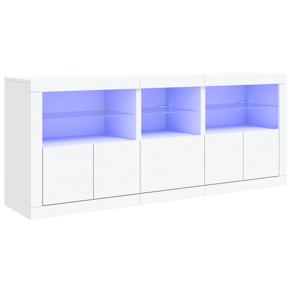 Buffet avec éclairage LED 162x37x67 cm