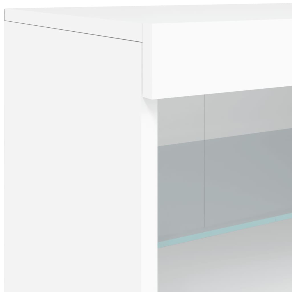 Buffet avec éclairage LED 162x37x67 cm