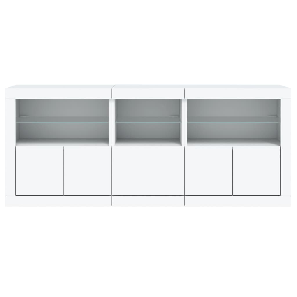 Dressoir met LED-verlichting 162x37x67 cm