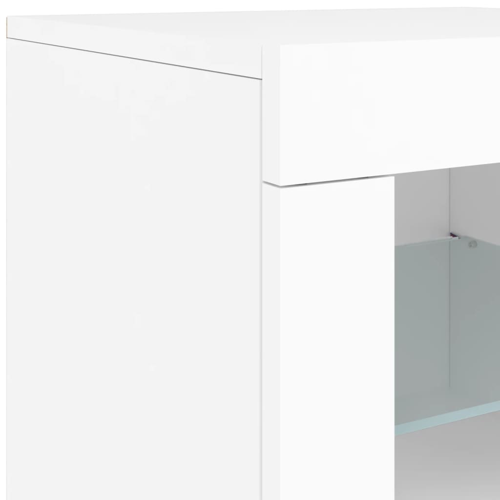 Buffet avec éclairage LED 162x37x67 cm