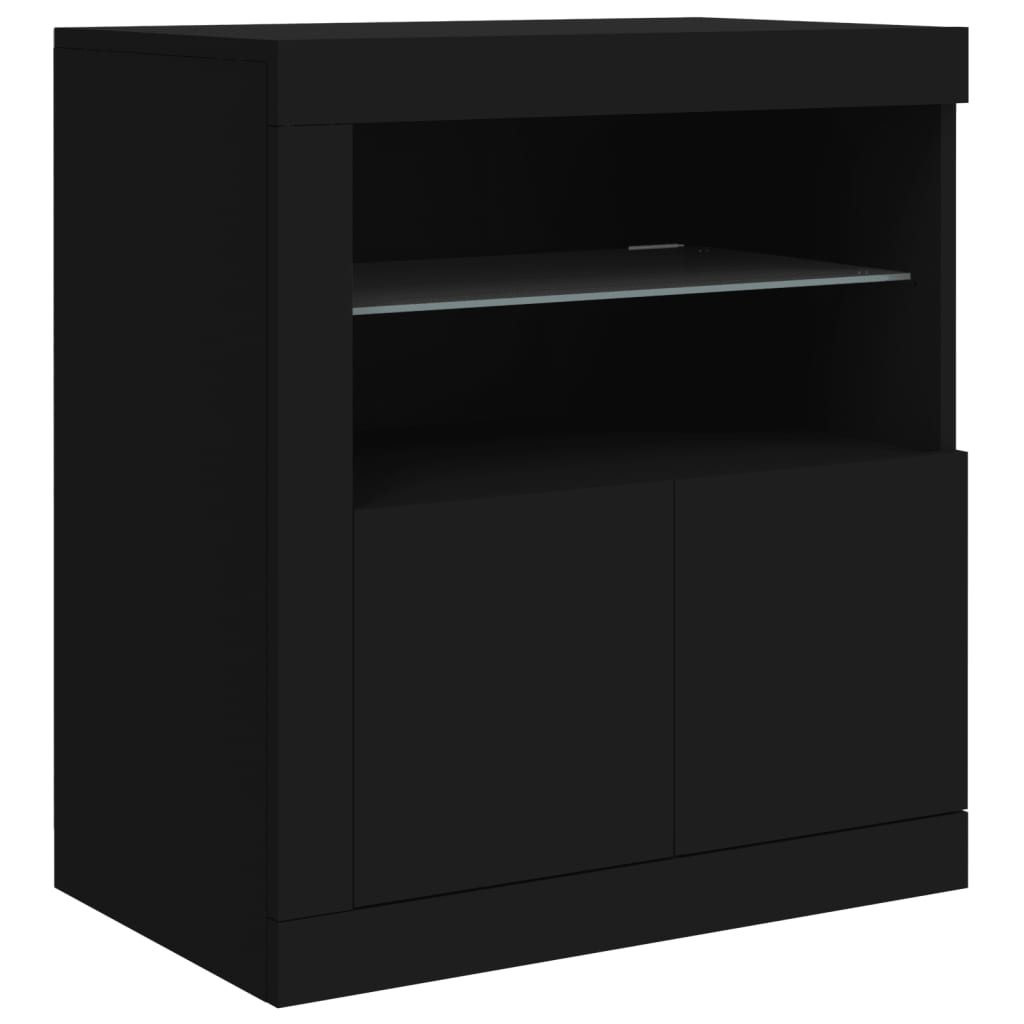 Dressoir met LED-verlichting 162x37x67 cm