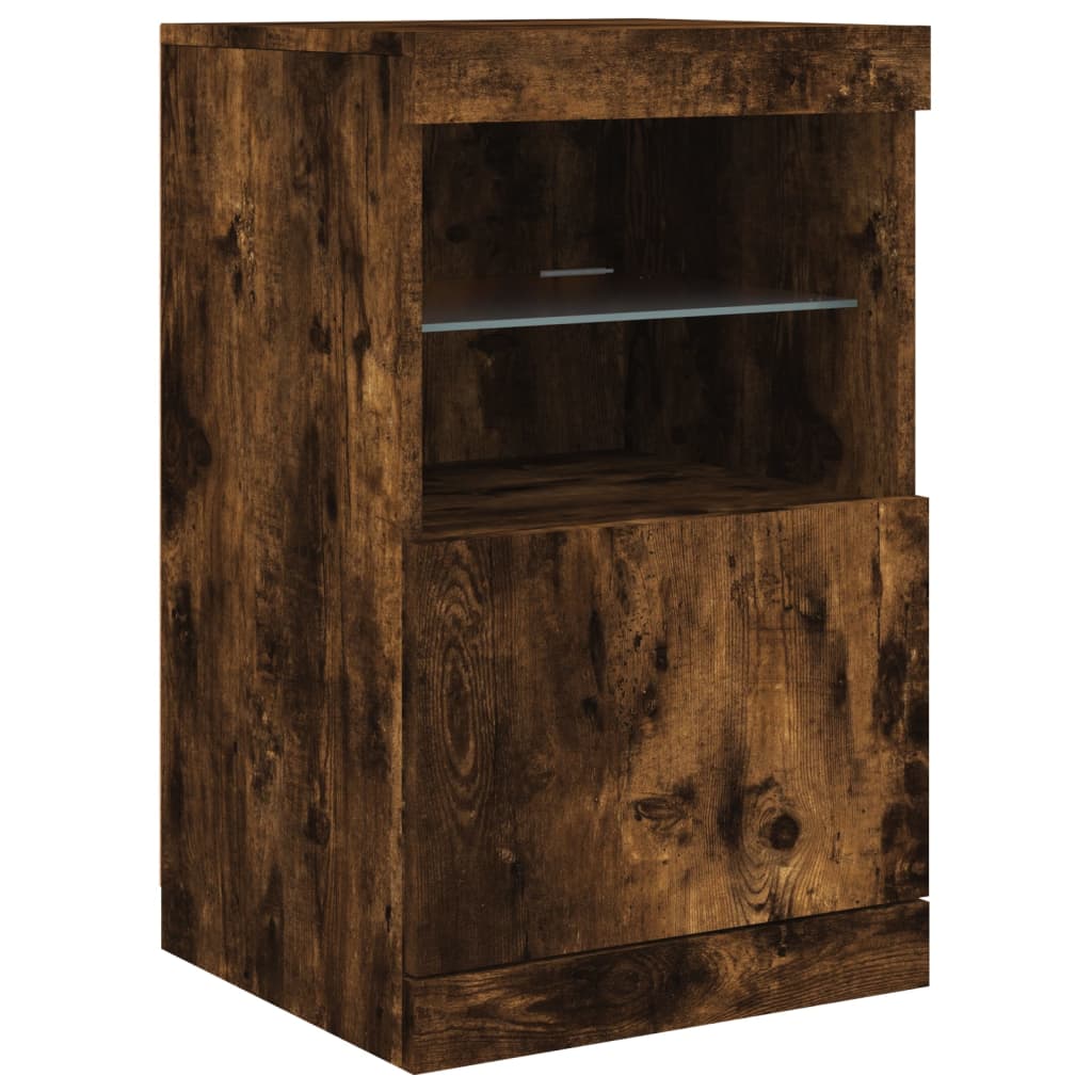 Dressoir met LED-verlichting 162x37x67 cm