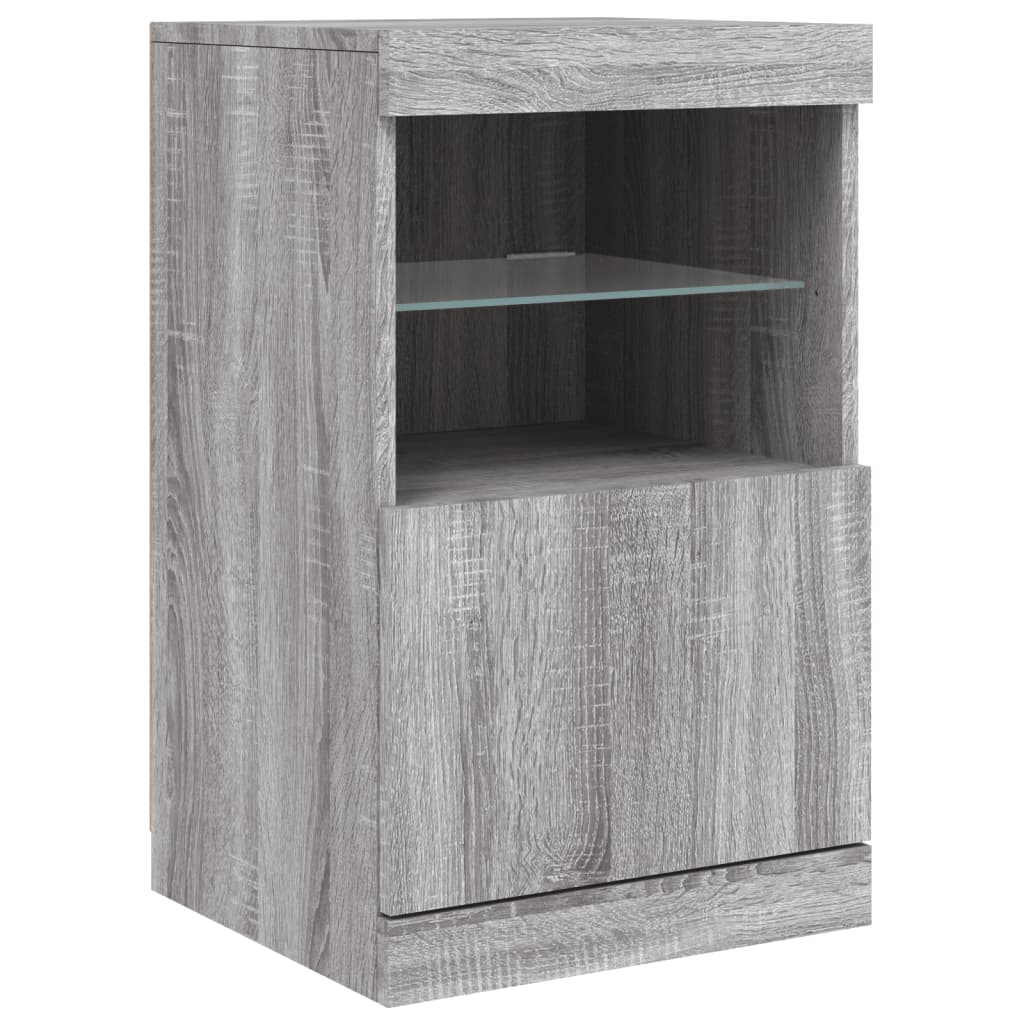 Dressoir met LED-verlichting 162x37x67 cm