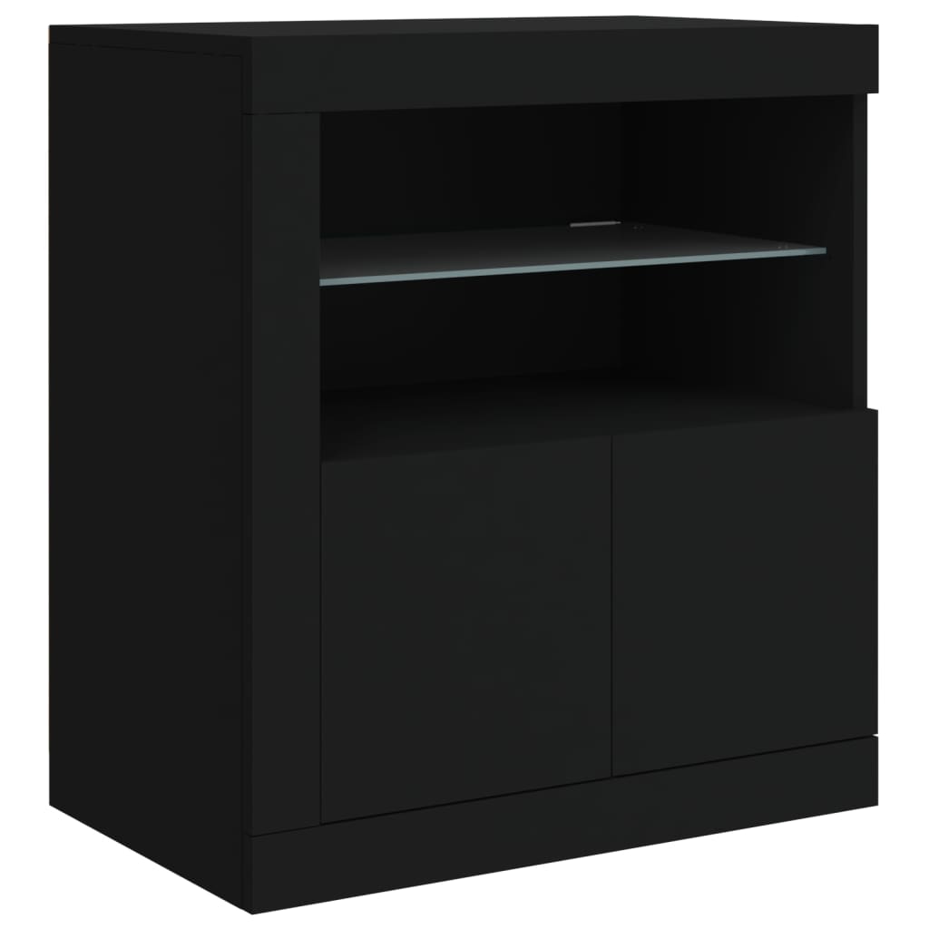 Dressoir met LED-verlichting 181,5x37x67 cm