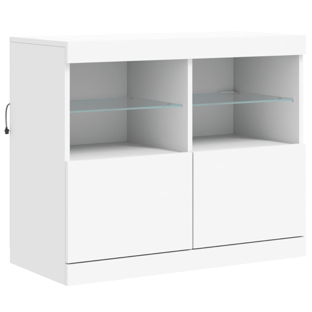 Dressoir met LED-verlichting 283,5x37x67 cm