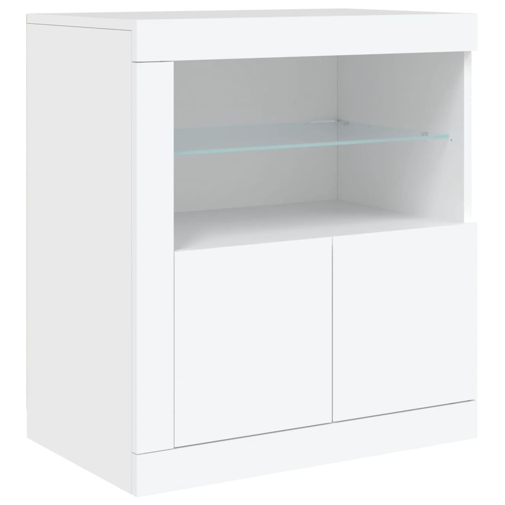 Dressoir met LED-verlichting 283,5x37x67 cm