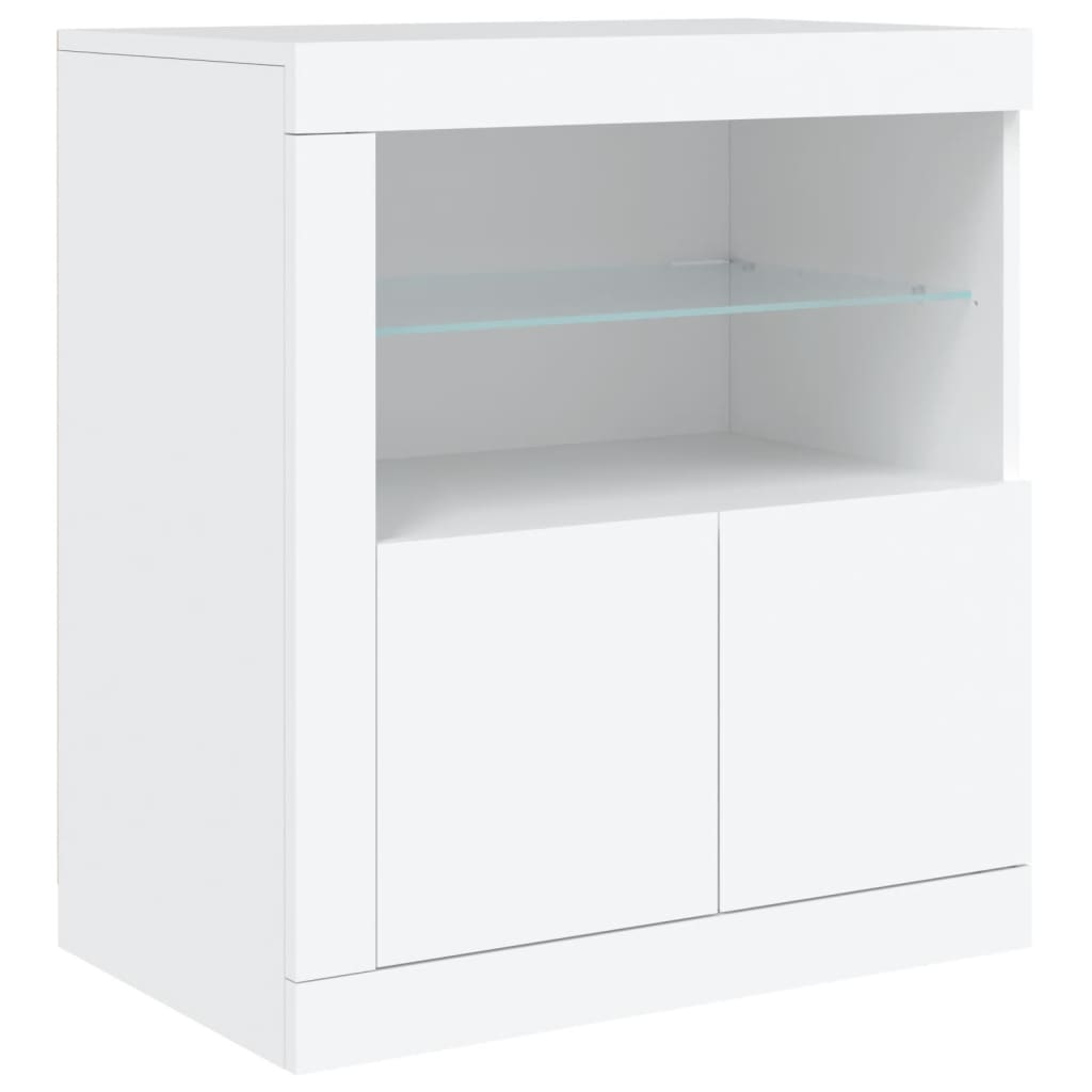 Dressoir met LED-verlichting 283x37x67 cm