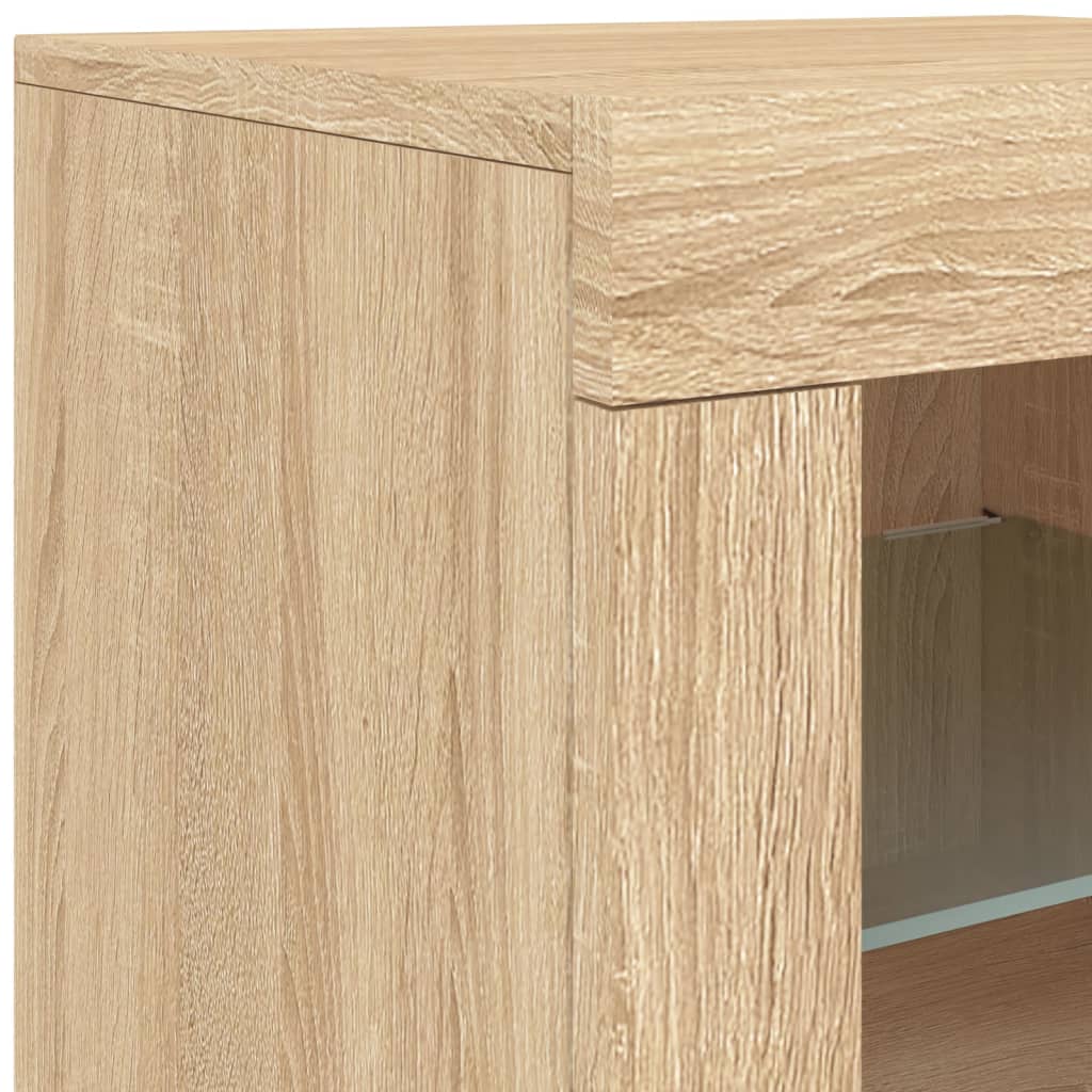 Dressoir met LED-verlichting 283x37x67 cm