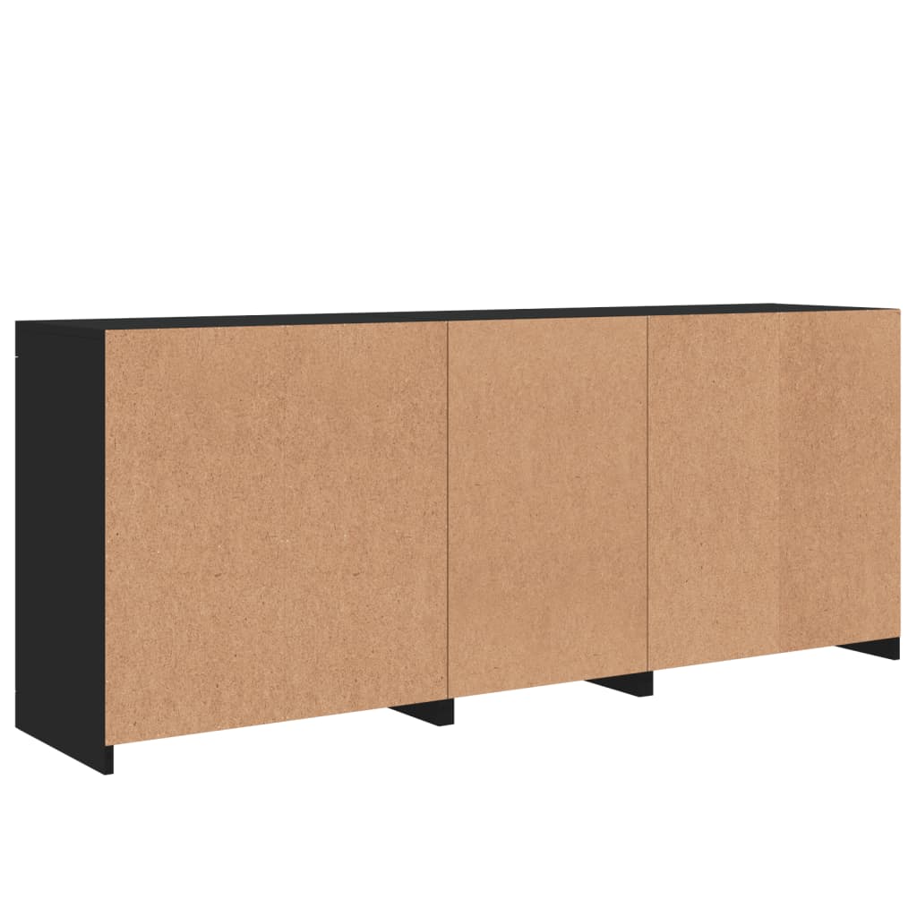 Dressoir met LED-verlichting 162x37x67 cm