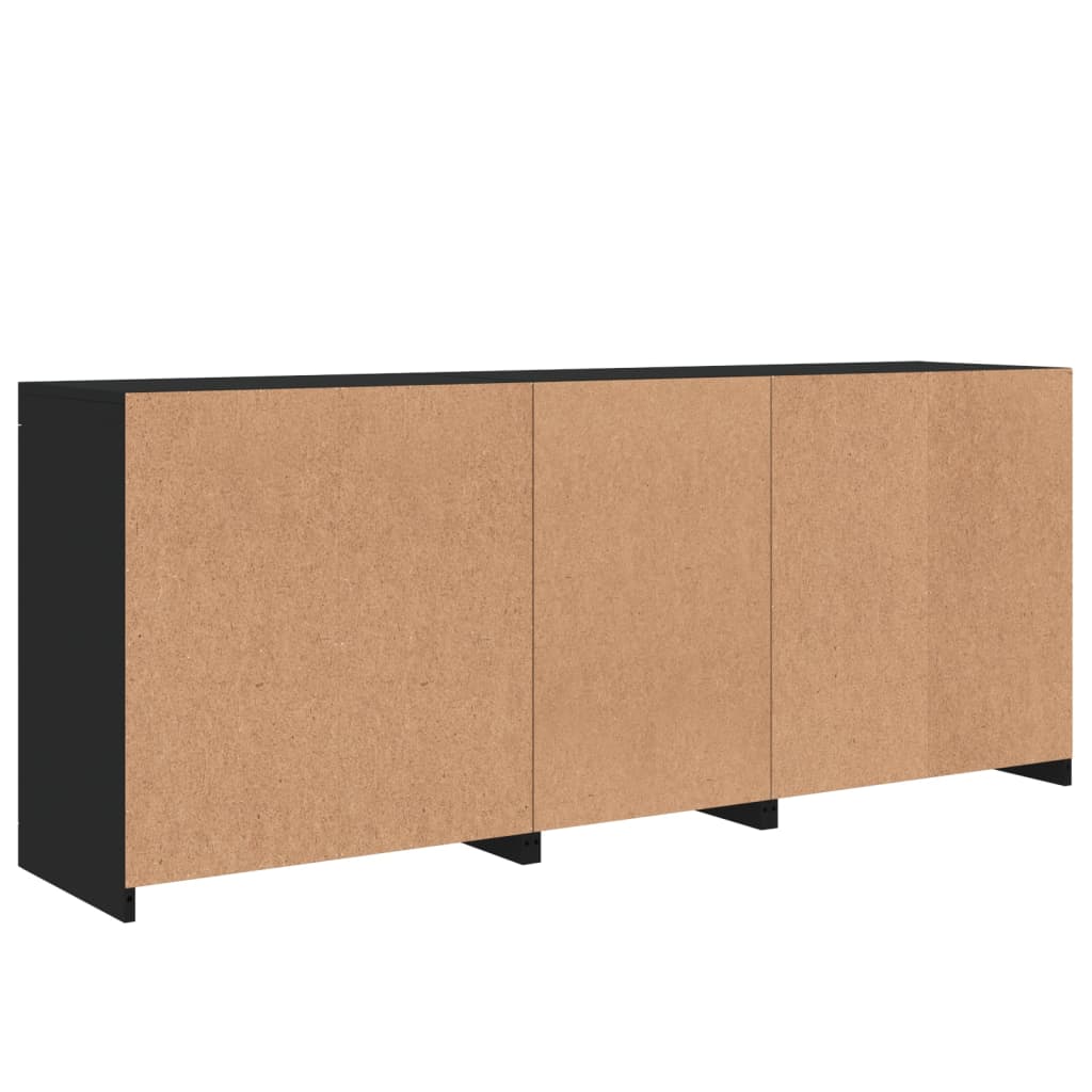 Dressoir met LED-verlichting 181,5x37x67 cm