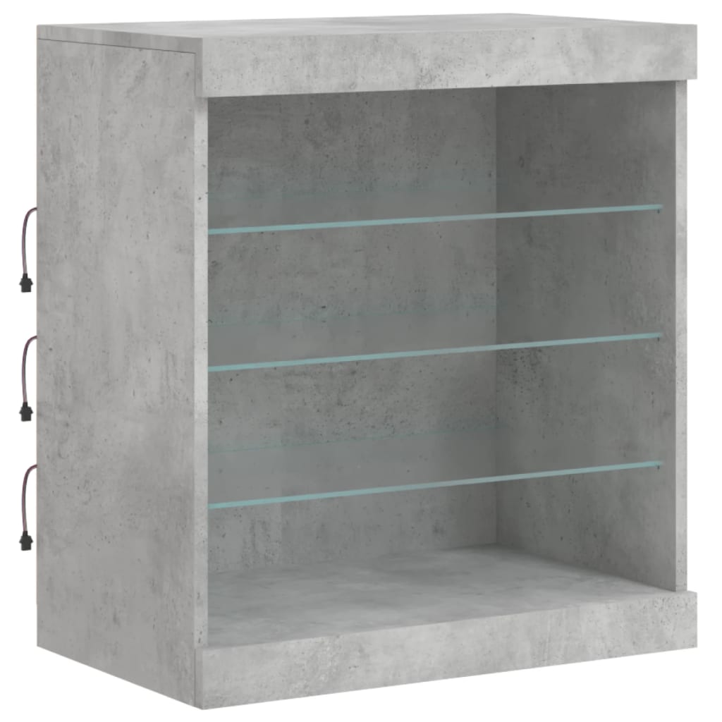 Dressoir met LED-verlichting 181,5x37x67 cm