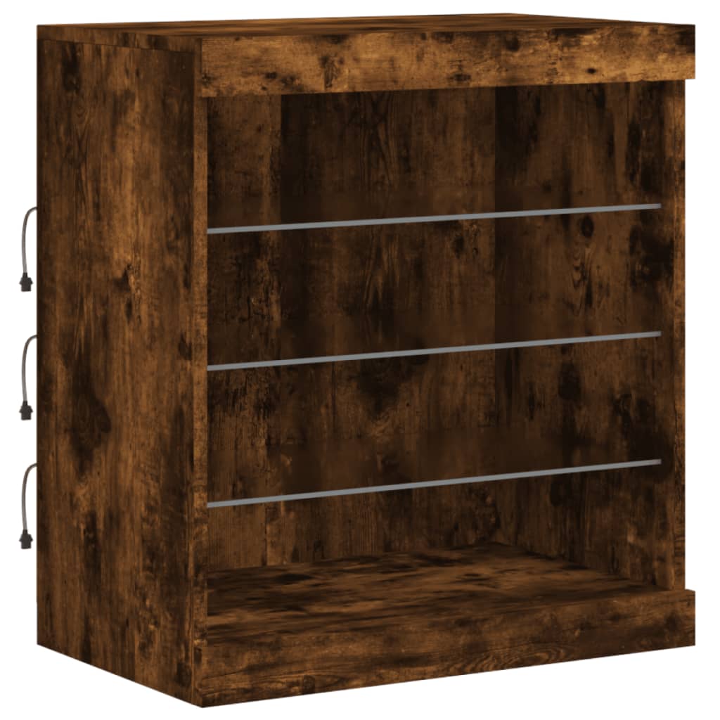 Dressoir met LED-verlichting 181,5x37x67 cm