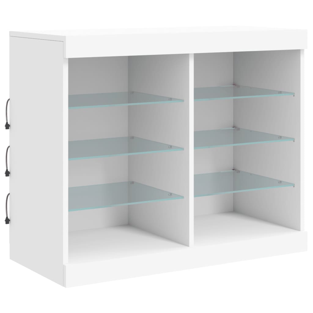 Dressoir met LED-verlichting 202x37x67 cm