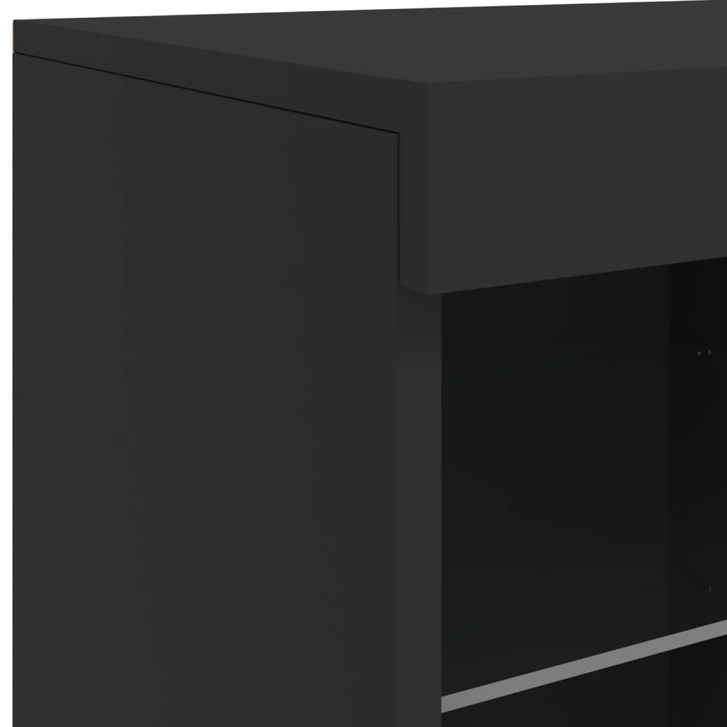 Dressoir met LED-verlichting 202x37x67 cm