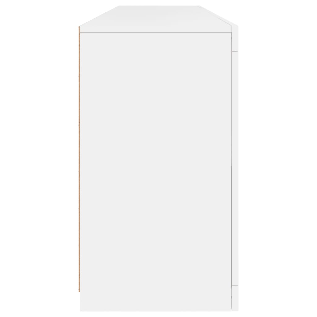 Dressoir met LED-verlichting 164x37x67 cm eikenkleurig