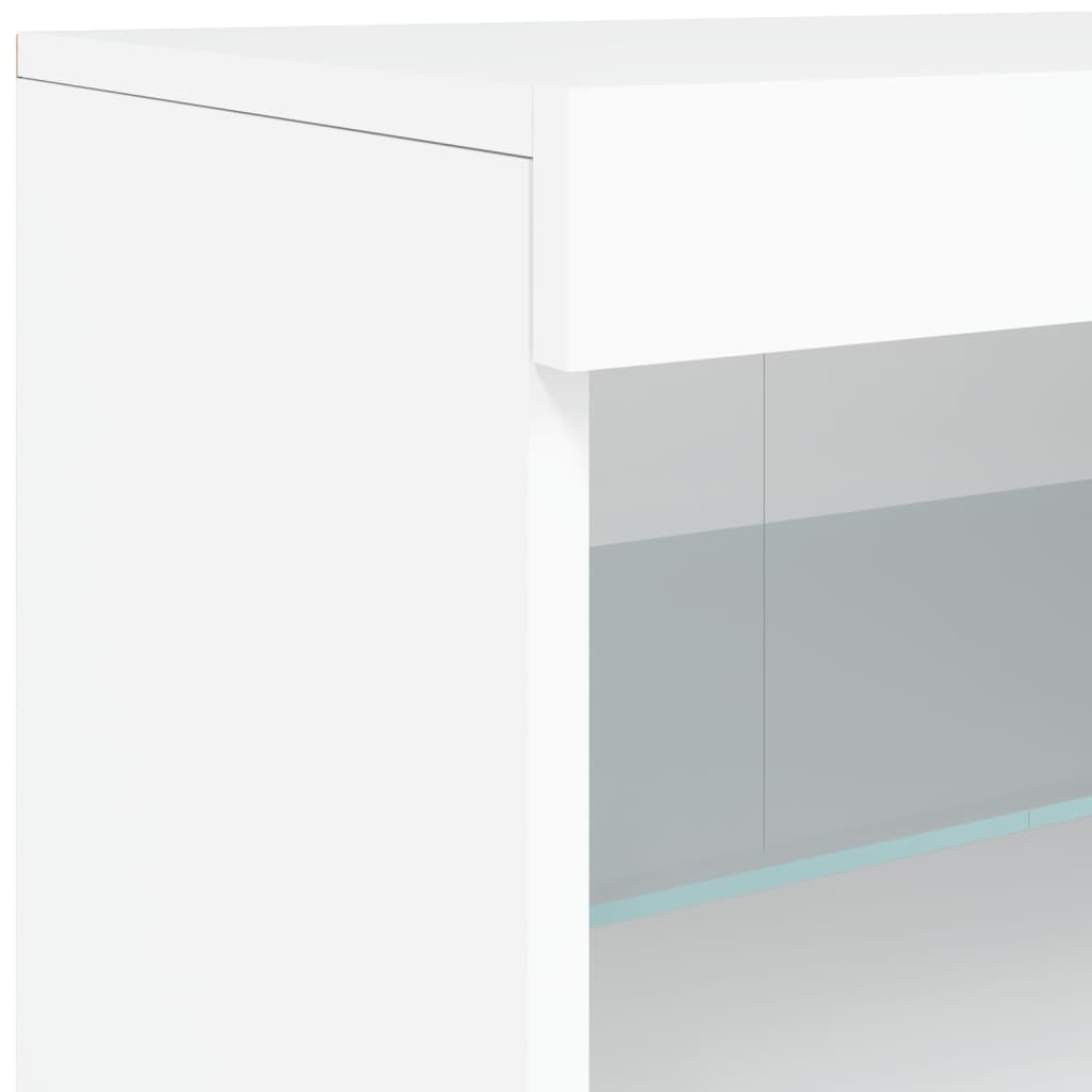 Buffet avec éclairage LED 123x37x67 cm