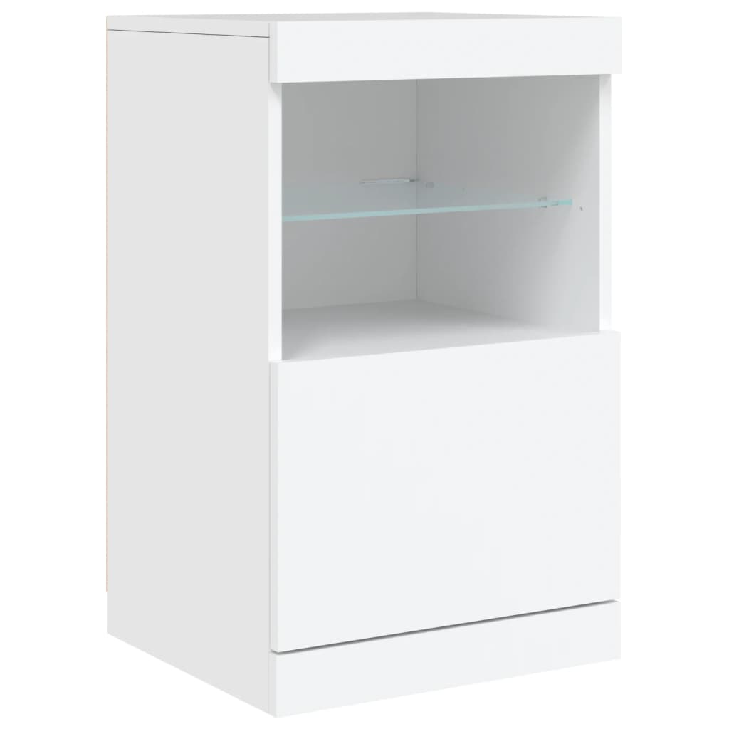 Dressoir met LED-verlichting 123x37x67 cm