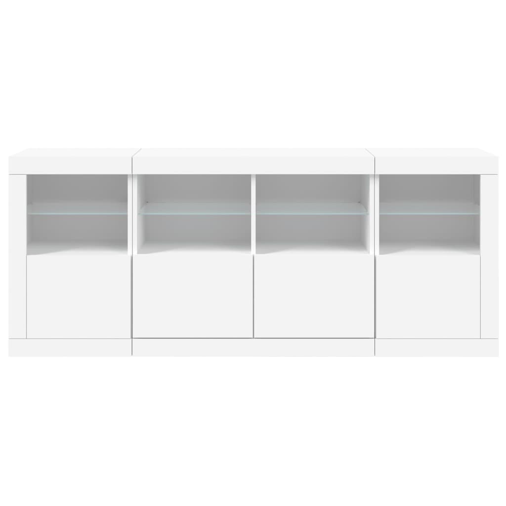 Dressoir met LED-verlichting 162x37x67 cm