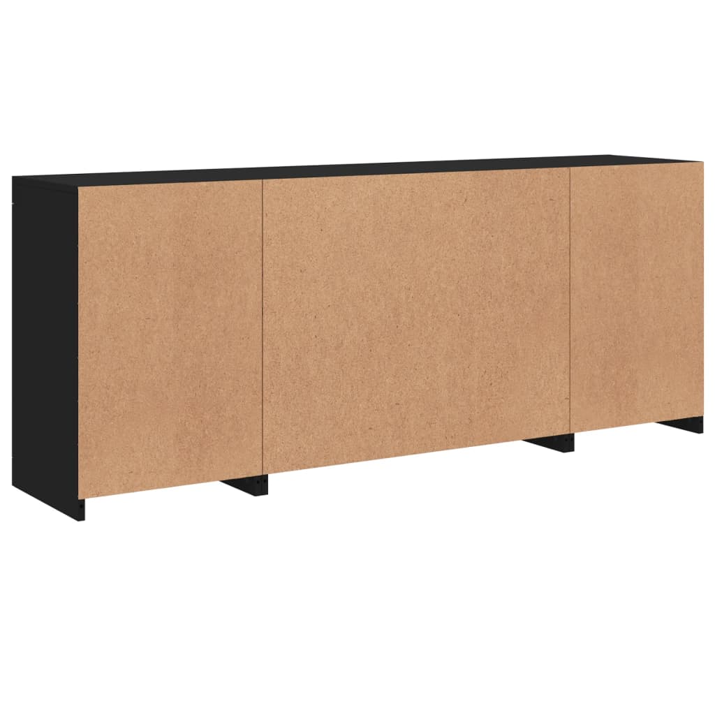 Dressoir met LED-verlichting 162x37x67 cm