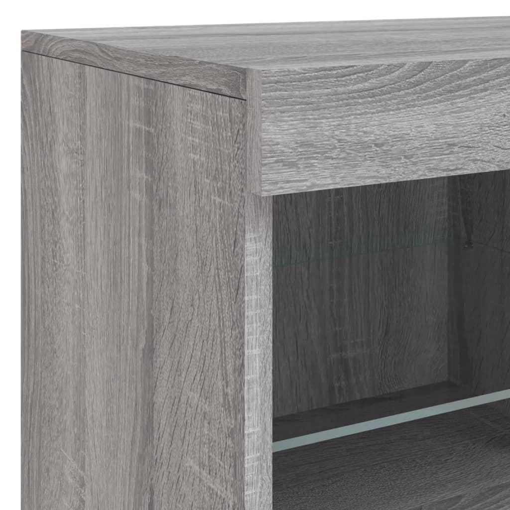 Dressoir met LED-verlichting 162x37x67 cm