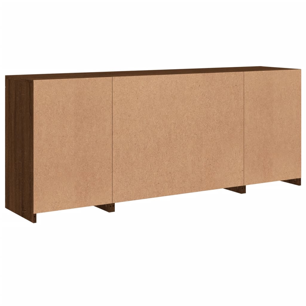 Dressoir met LED-verlichting 162x37x67 cm