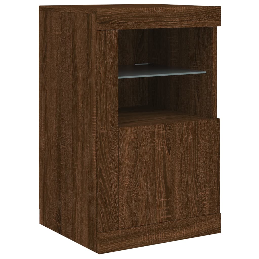 Dressoir met LED-verlichting 162x37x67 cm