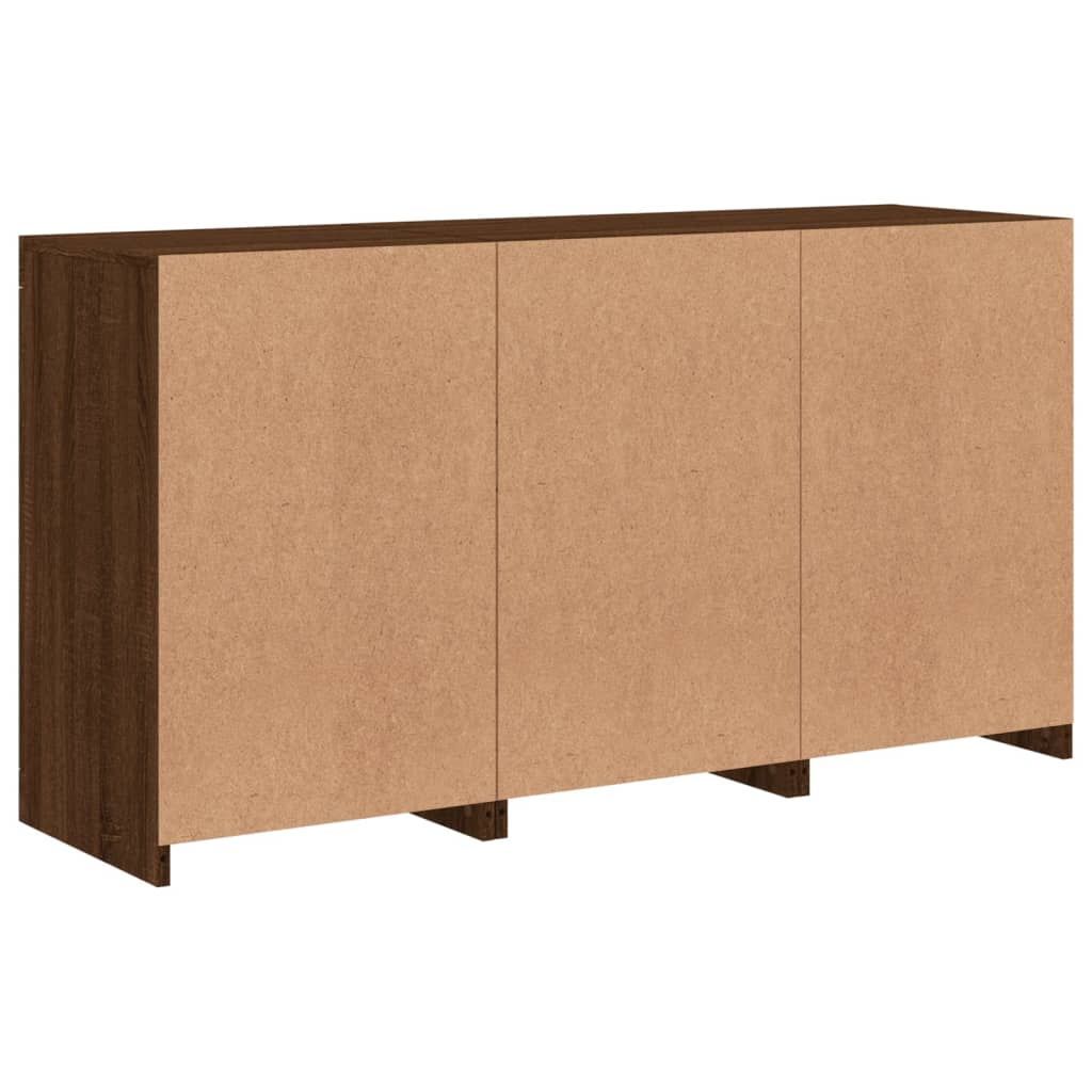 Dressoir met LED-verlichting 123x37x67 cm