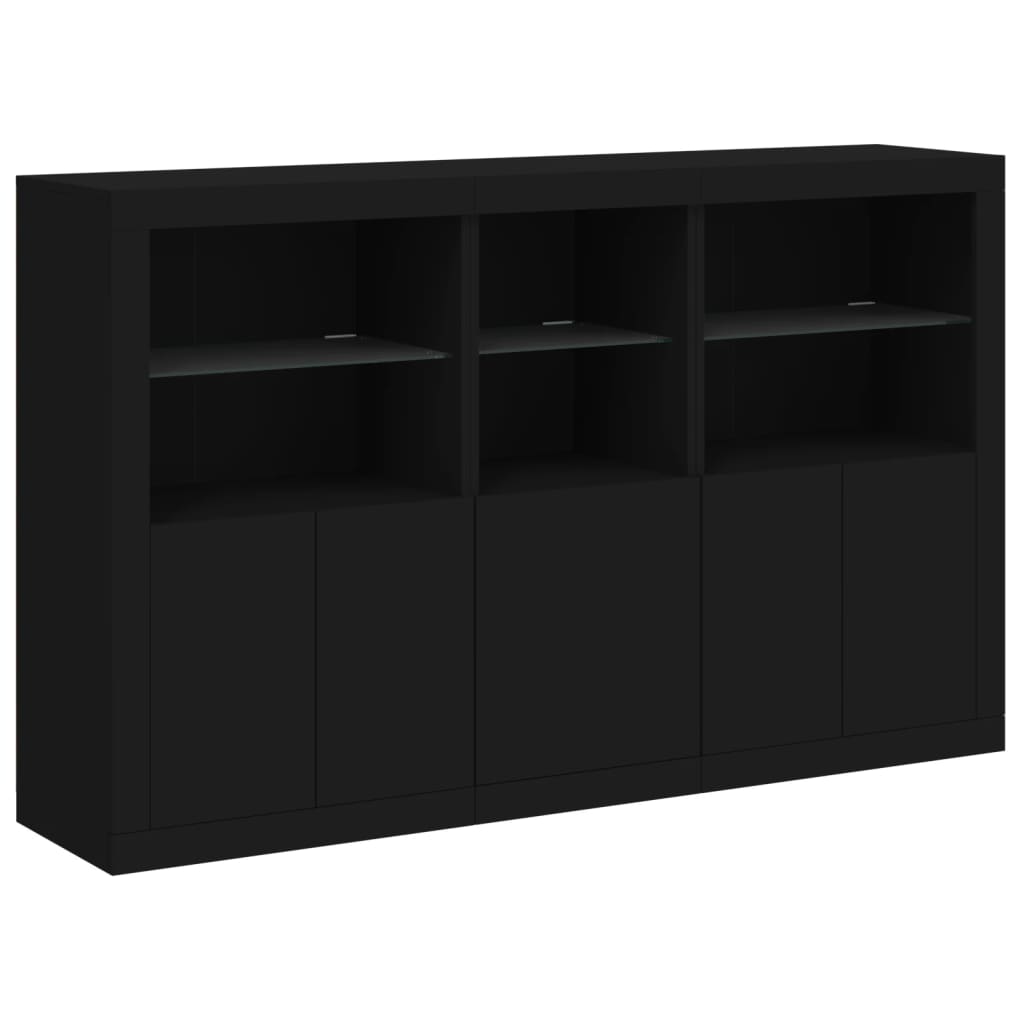 Dressoir met LED-verlichting 162x37x100 cm