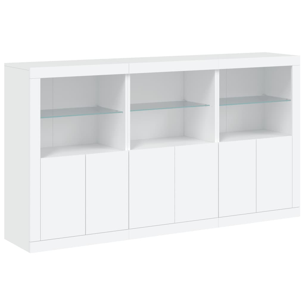 Dressoir met LED-verlichting 181,5x37x100 cm