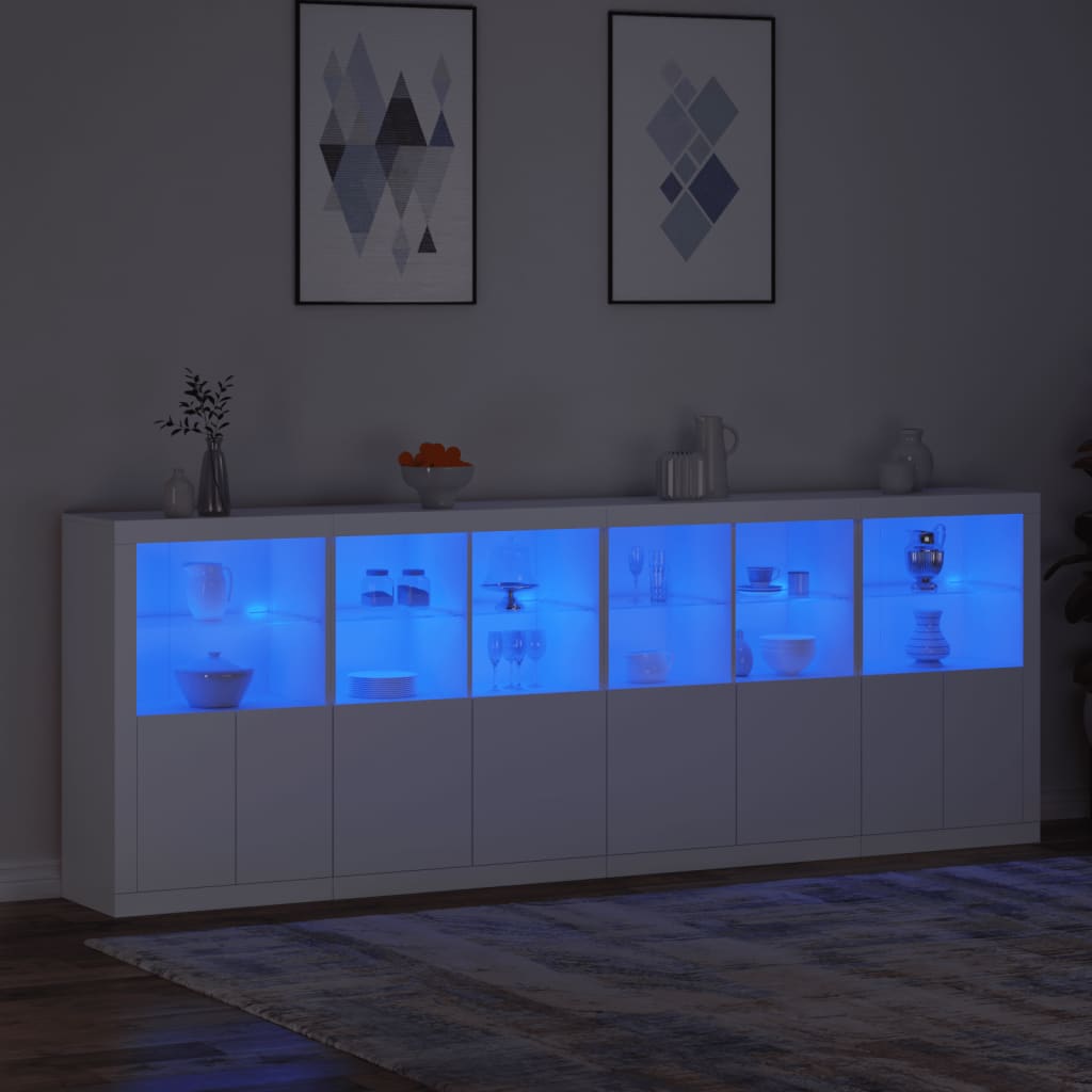 Dressoir met LED-verlichting 283x37x100 cm