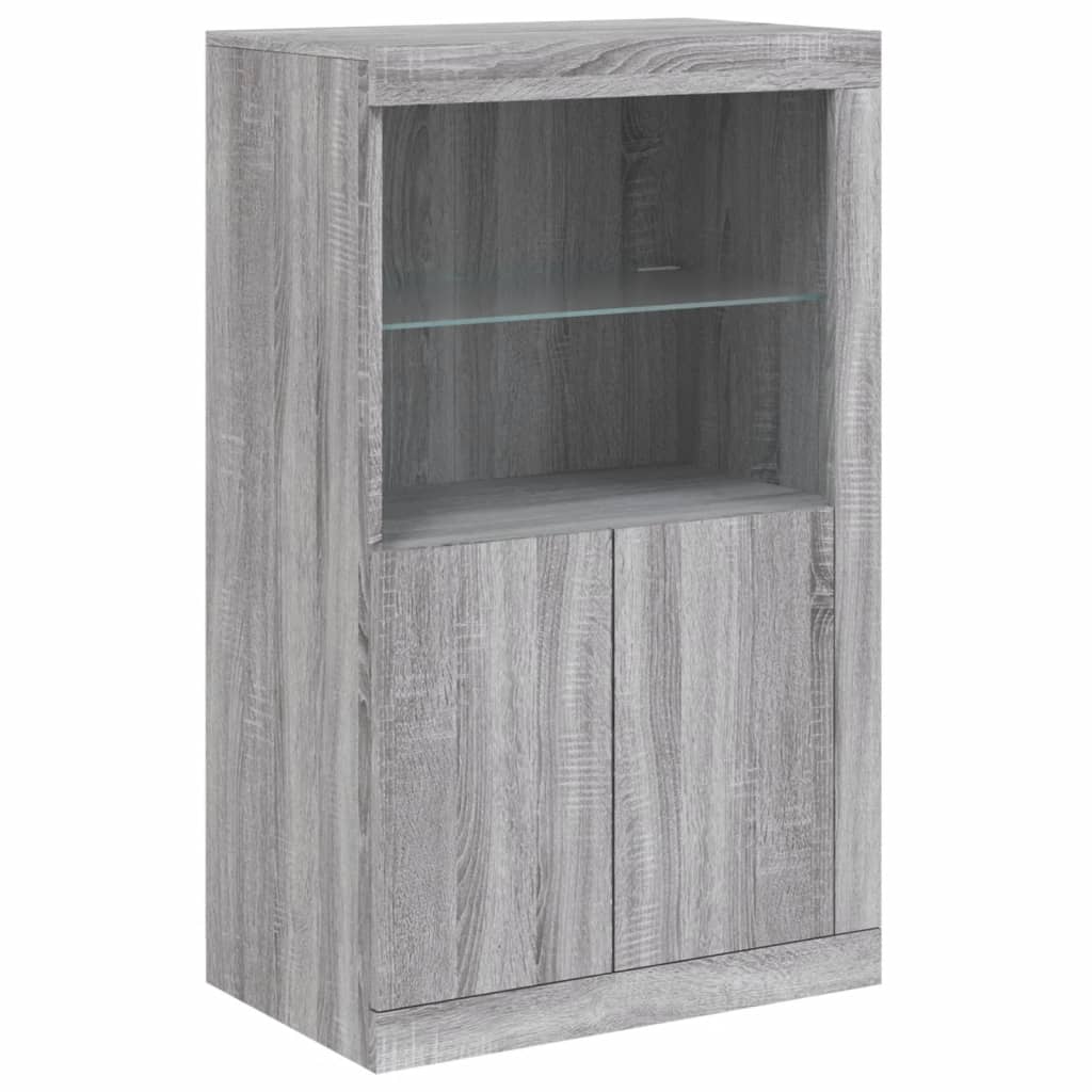 Dressoir met LED-verlichting 283x37x100 cm