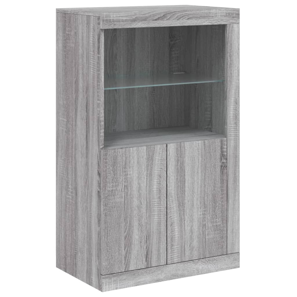 Dressoir met LED-verlichting 162x37x100 cm