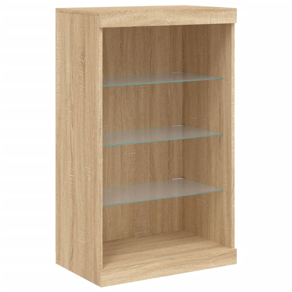 Dressoir met LED-verlichting 181,5x37x100 cm