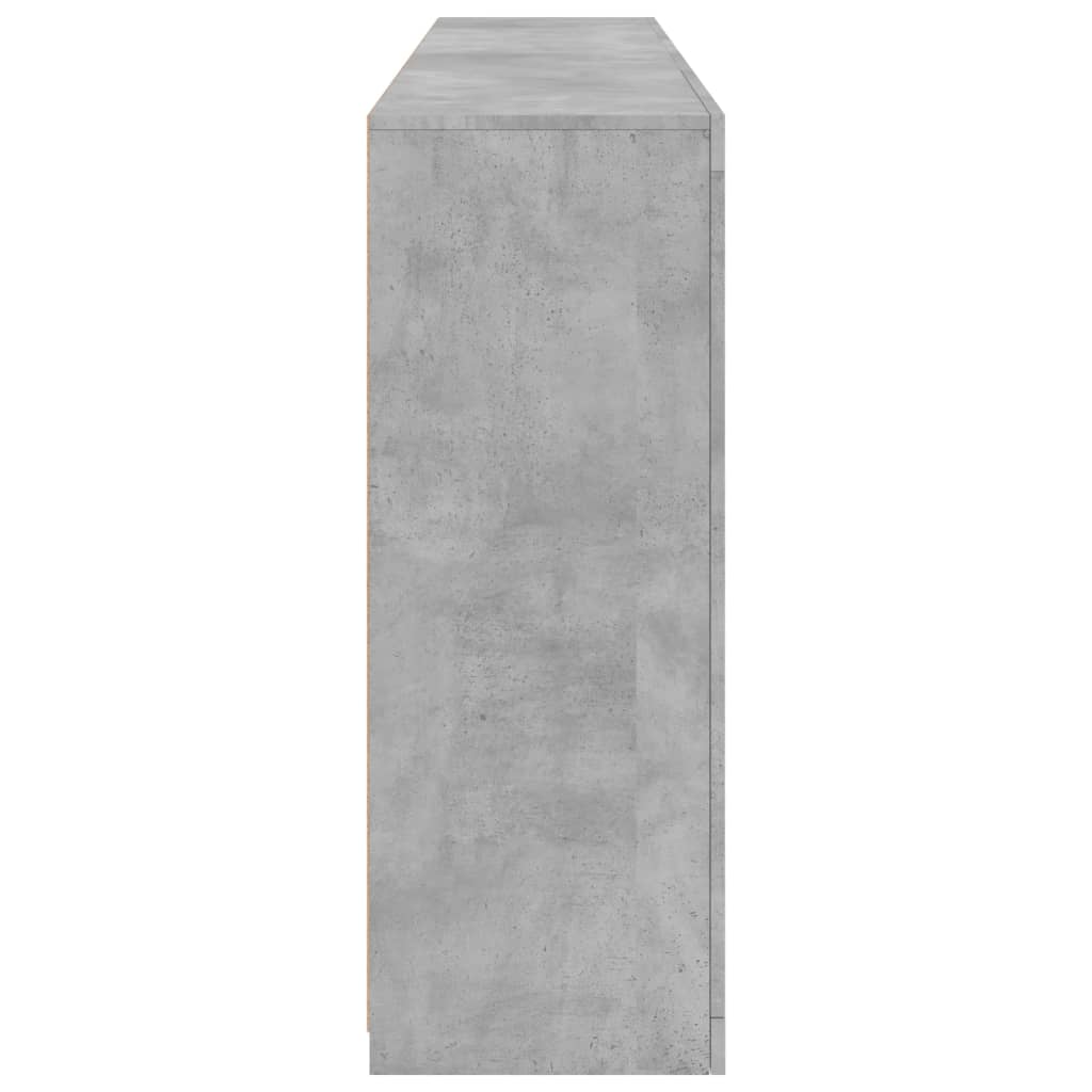 Buffet avec éclairage LED 181,5x37x100 cm chêne sonoma gris