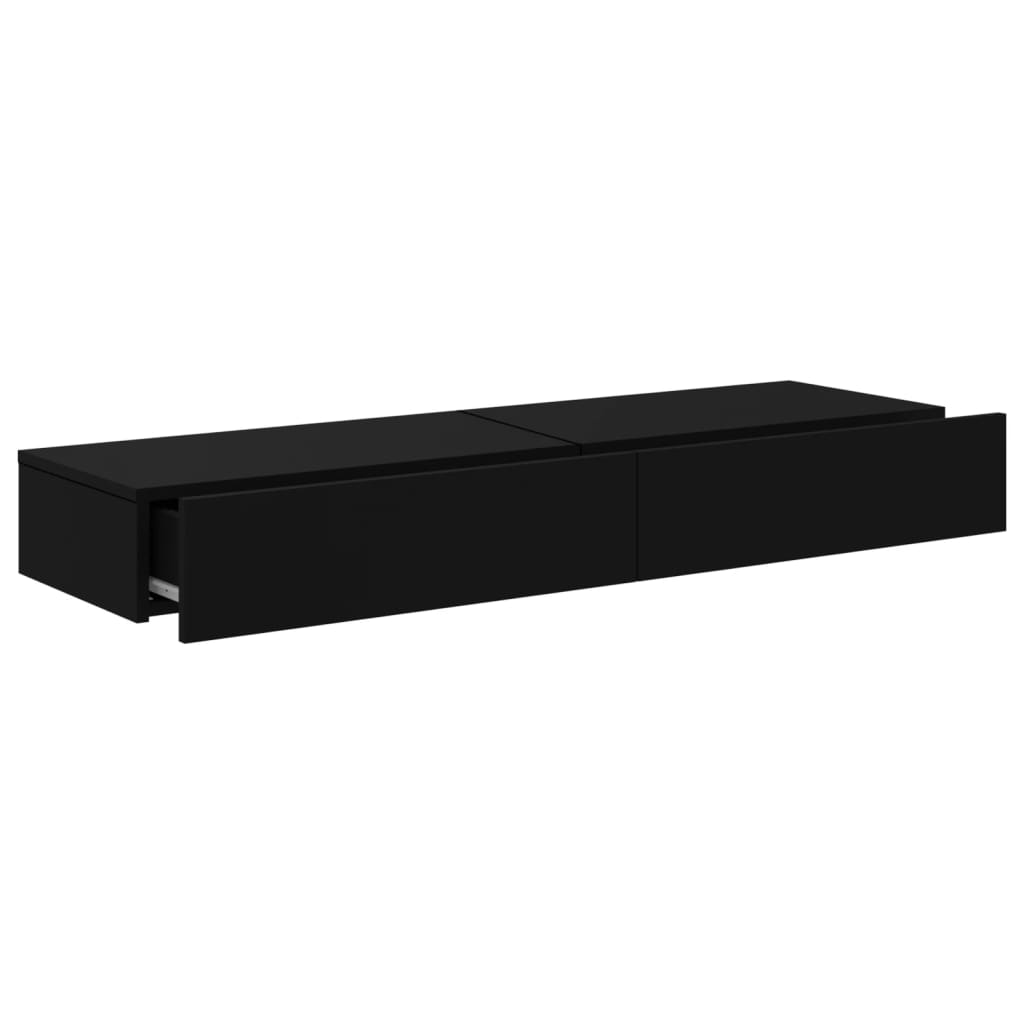 Meuble TV 2 pcs avec LED 60x35x15,5 cm