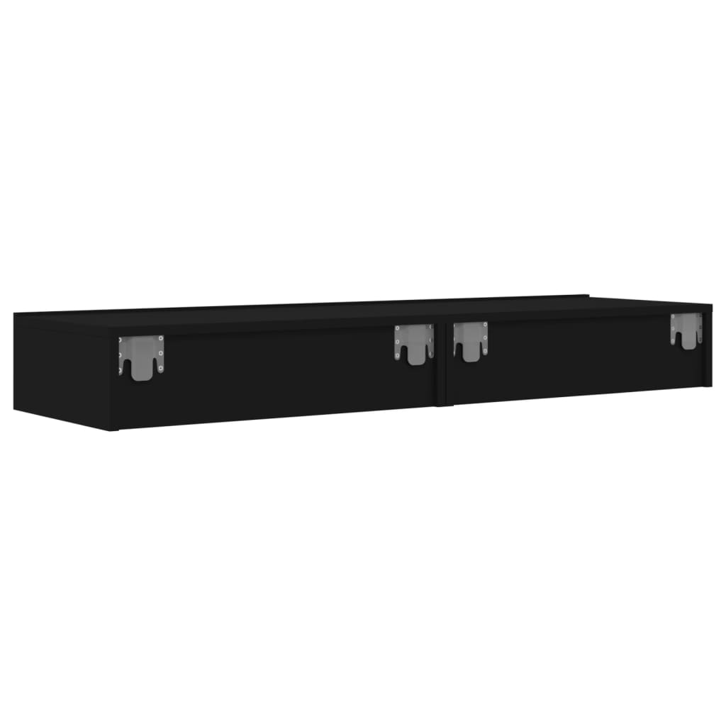 Meuble TV 2 pcs avec LED 60x35x15,5 cm