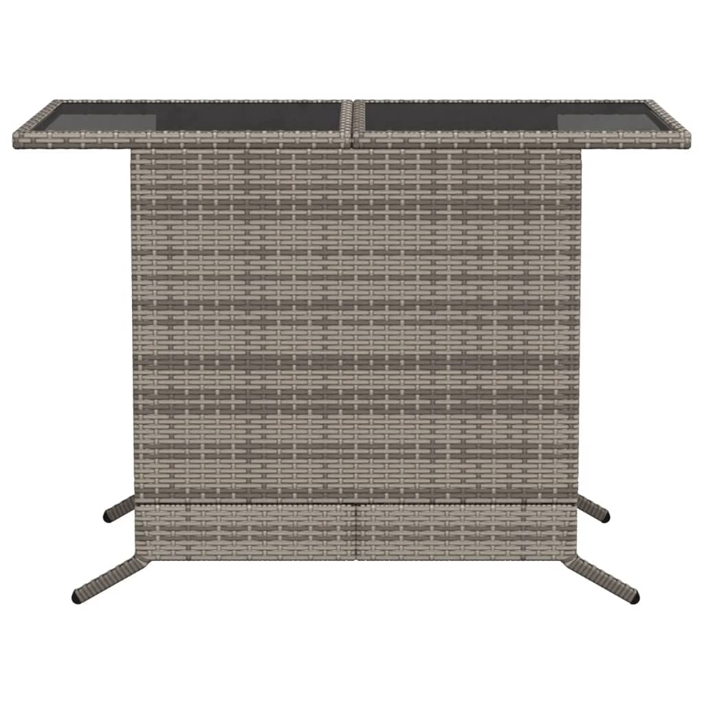 3-delige Bistroset met kussens poly rattan